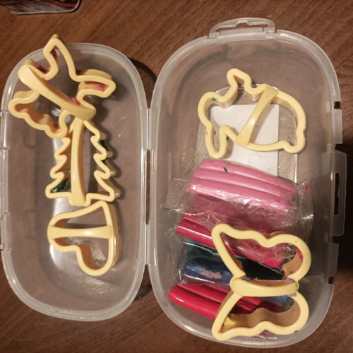 Koum Pat and modeling clay used, 5 shapes for small children