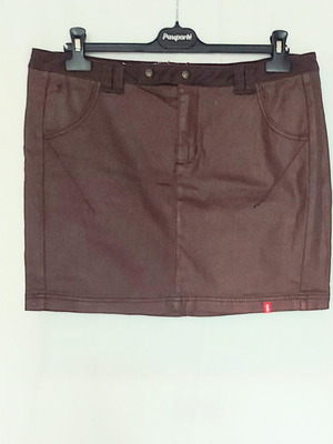 Esprit EDC Блестяща Дънкова Пола Нов L XL