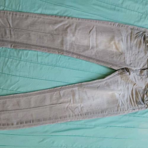 Grey faded low-rise jeans like new, size M
