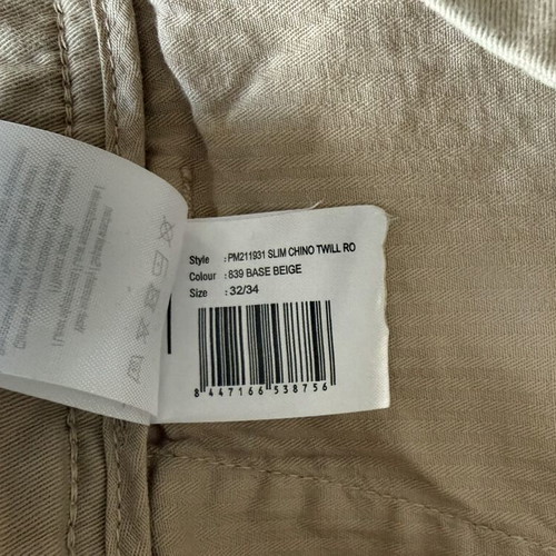 Pepe Jeans Slim Chino pants new, beige, men's size M