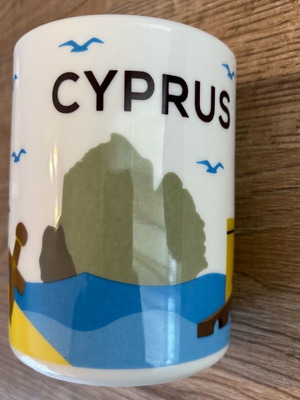 Cyprus souvenir mug large size new