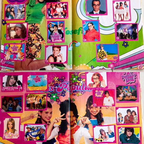 Patito Feo Sticker Album used with 290 of 300 stickers, vintage 2008