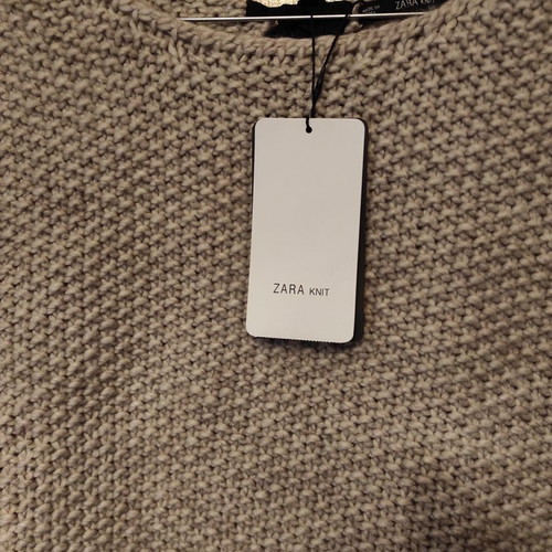 Zara sweater new beige with back ribbon, size M