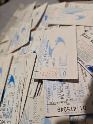Cinema tickets collection like new, over 130 pieces