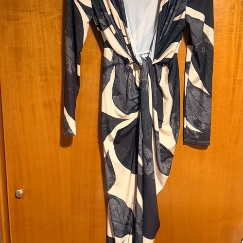Dress new sexy with large bust opening and shoulder pads, size S-M