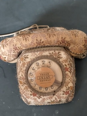 Vintage telephone used for decoration