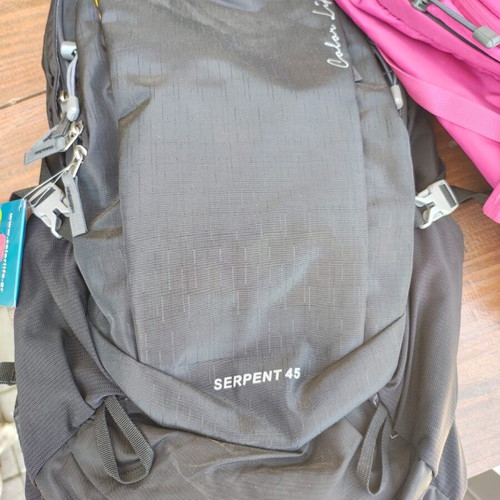 Colorlife Serpent 45 hiking backpack new, black and pink