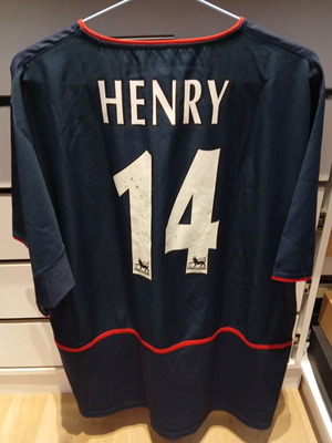Arsenal FC 2002/03 Away Jersey Used, Thierry Henry XL