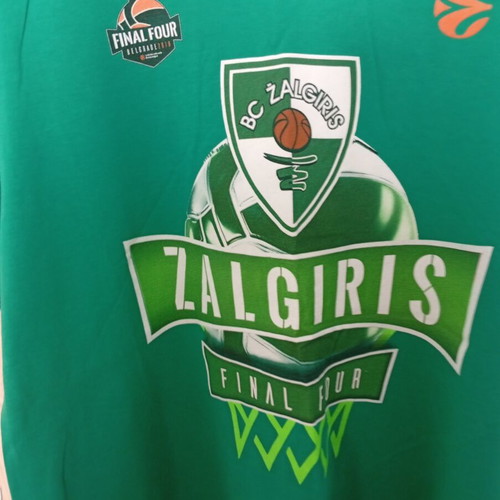 Zalgiris F4 2018 Belgrade official T-shirt, size XXL