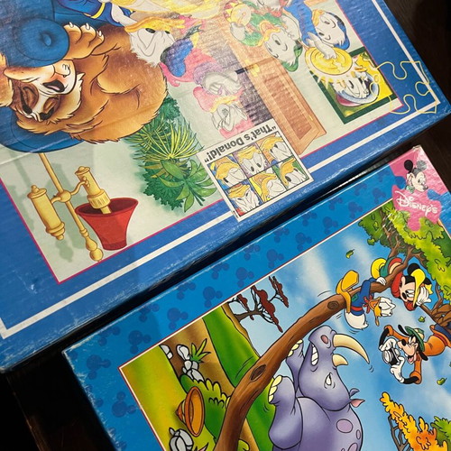 Disney children's puzzle set like new, two pieces
