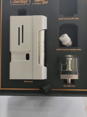 Boxx Kit Full Version by Aspire / Atmizoo used, Tuxedo silver