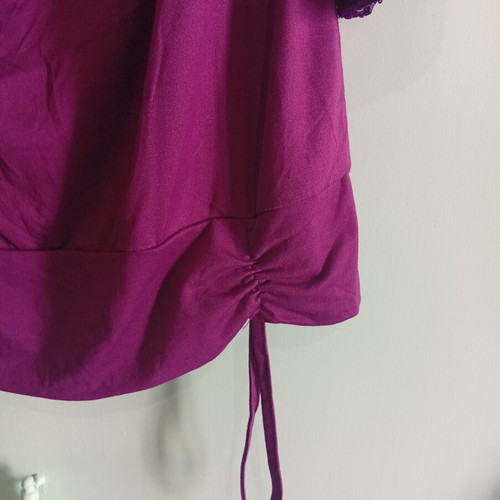 Blouse dress purple with sequins new, size XL