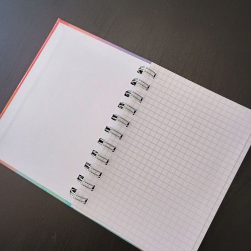Spiral notebooks like new, pack of 2, pages with boxes
