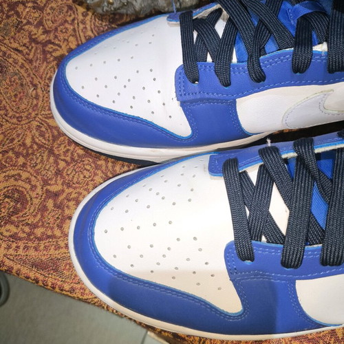Nike Dunk Low sneakers like new, size 46, white and blue