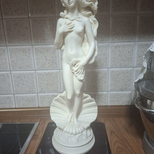 Birth of Aphrodite statue like new, 50 cm alabaster resin