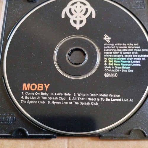 Moby Come On Baby Promo Cd1 used, rock