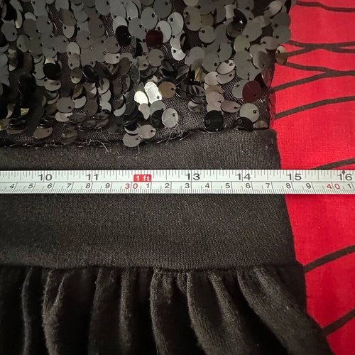 AMA women's dress black size M with sequins made in Italy new