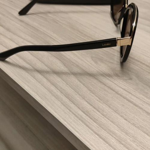 Lussile women's glasses like new, black and gold