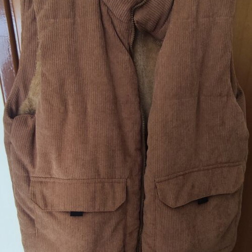 Winter Corduroy Vest XL, like new, brown