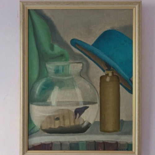 Signed painting 44x33 cm used