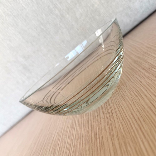 Crystal Bowl Espiel Collection Hand Made with Gold Details