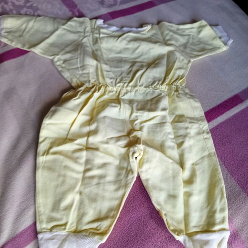 Set of 3 summer baby rompers used, size 6 months, thin fabric
