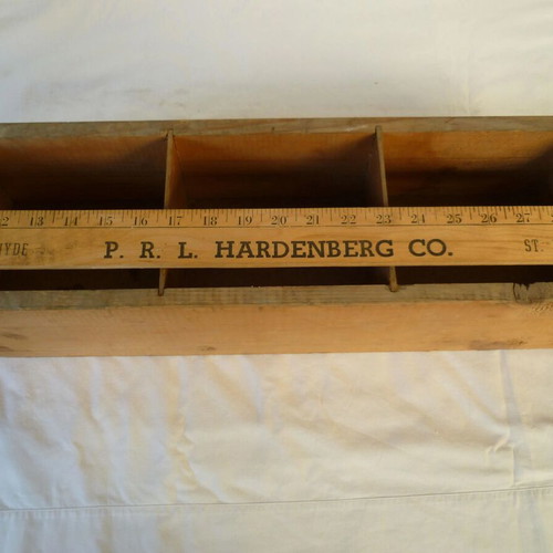 Wooden vintage file drawer used from the 1960s