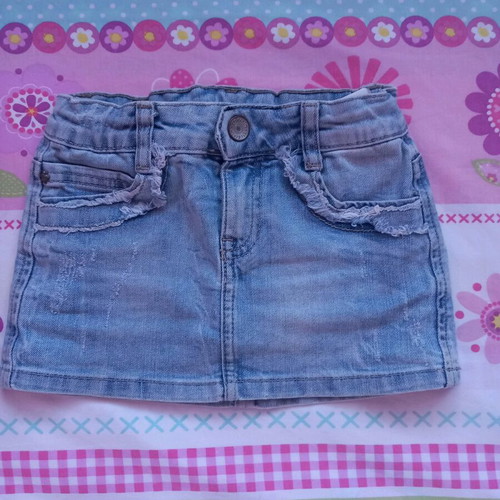 Zara denim skirts like new, blue, 3-4 years, pack of two