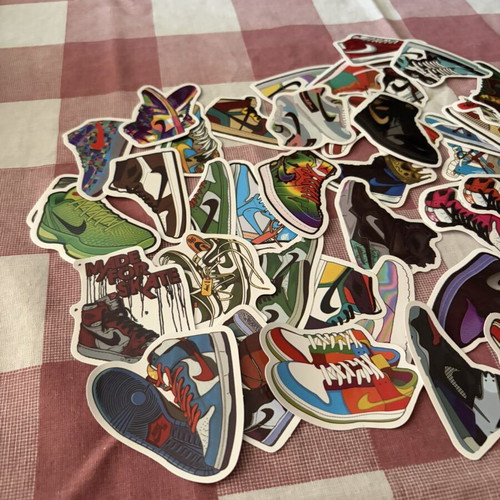 Nike Air Jordan Off-White Stickers pack of 50 new