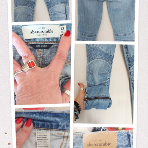Abercrombie women's slim fit cute stretch jeans, small size