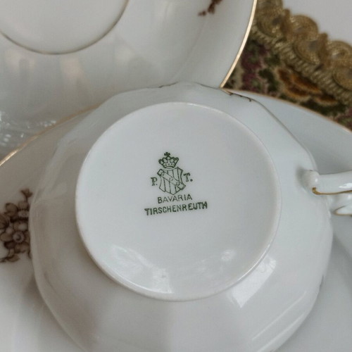 PT Tirschenreuth Bavaria antique coffee set used