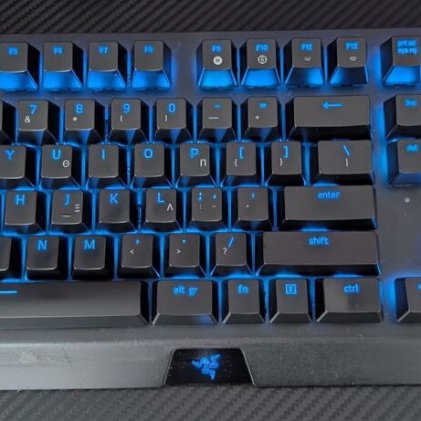 Razer Blackwidow Chroma Elite mechanical keyboard, Greek layout, Razer Green switches