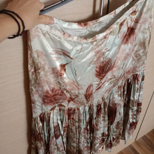 Women's clothing set used, white skirt, colorful skirt, black summer top, jacket