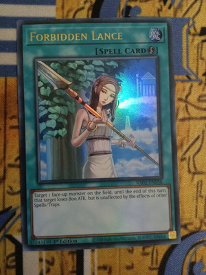 Forbidden Lance Quick Play Spell used, 25th Anniversary Rarity Collection 2