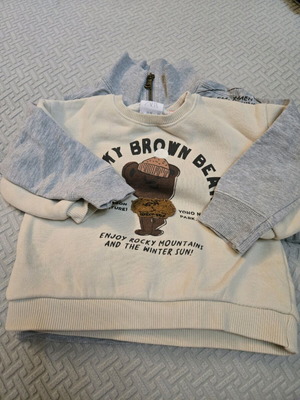 Sweatshirt and jacket used for 1-year-old child