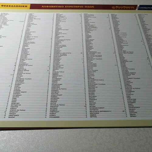 City maps of Greece like new, laminated sheets, 2002 edition