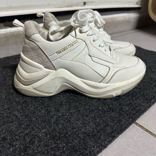 Renato Garini sneakers size 37 like new, white with beige details