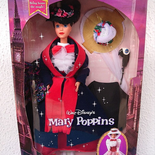 Mary Poppins doll collectible, vintage, sealed, Disney Exclusive, Mattel 1993