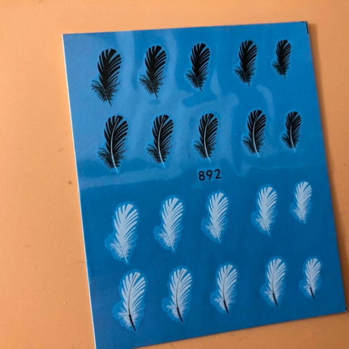 Water Nail Stickers Set of 4 New Full Nail