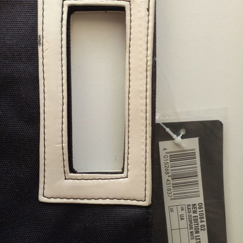Puma handbag like new, black and beige fabric