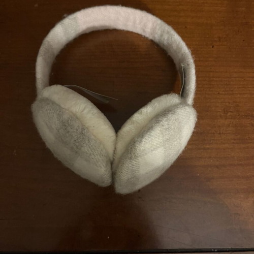 Burberry earmuffs like new, gray and pink