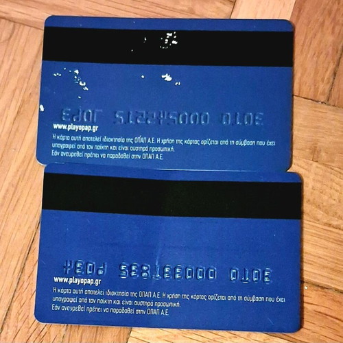 Play OPAP collectible cards like new
