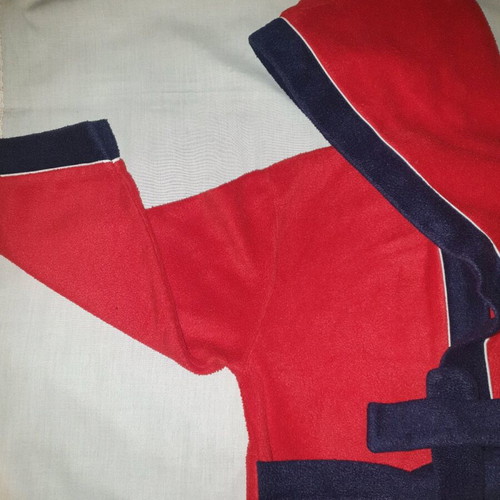Scooby Doo children's robe used, size 5-6 years, red with hood