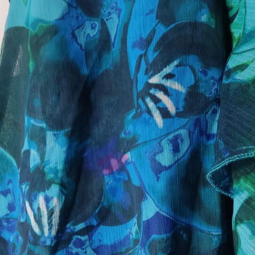 Trilogy Euphoria kimono dress new, one size, blue and green