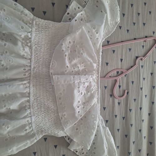 Shein white dress like new, below knee length