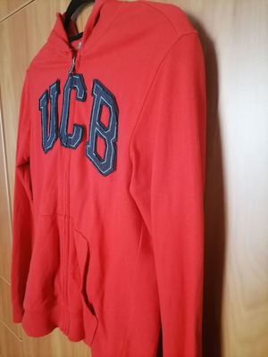 Ζακέτα Benetton παιδική/εφηβική κόκκινη μεταχειρισμένη για αγόρι 10-12 ετών