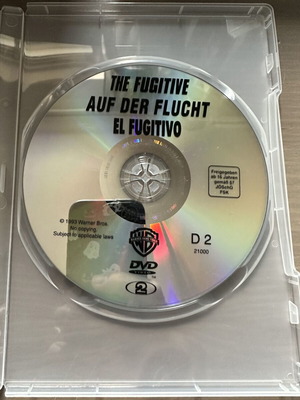 The Fugitive DVD like new with Greek subtitles without original case
