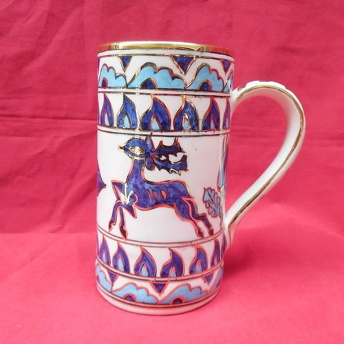 Traditional handmade Rhodian decoration with painted deer design