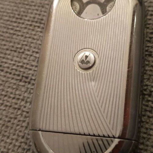 Motorola Aura used silver mobile phone