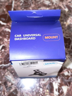 Car mobile phone mount with clip, black